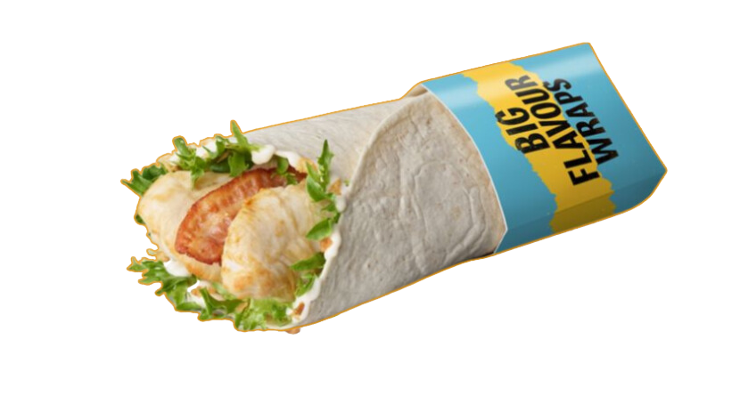 McDonald's The Caesar & Bacon Chicken One grilled wrap of the day