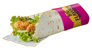 Crispy Sweet Chilli Chicken One wrap of the day