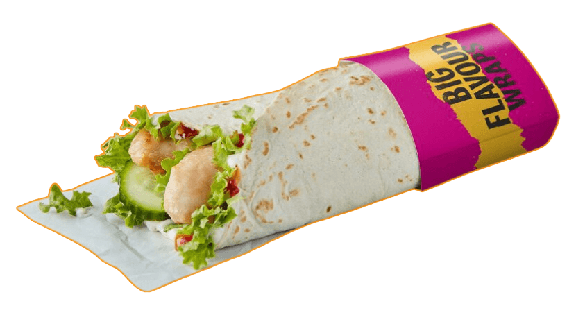 Grilled Sweet Chilli Chicken One wrap of the day