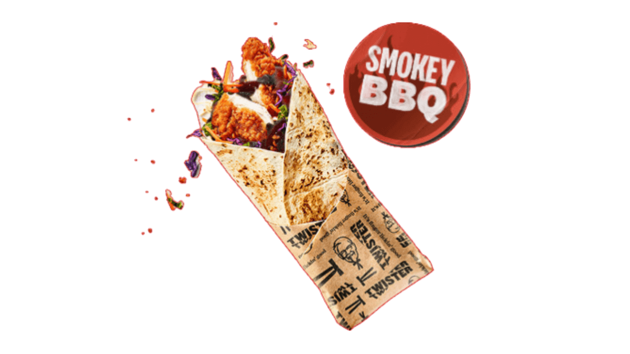 KFC Smokey BBQ Twister wrap of the day