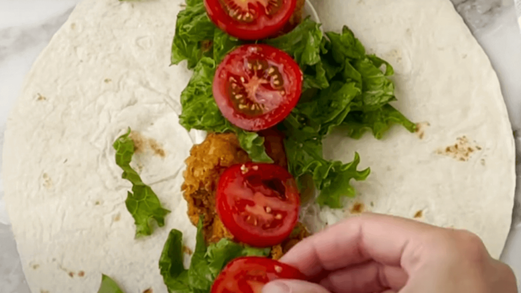 Instructions on making the Kentucky Mayo Twister Wrap recipe