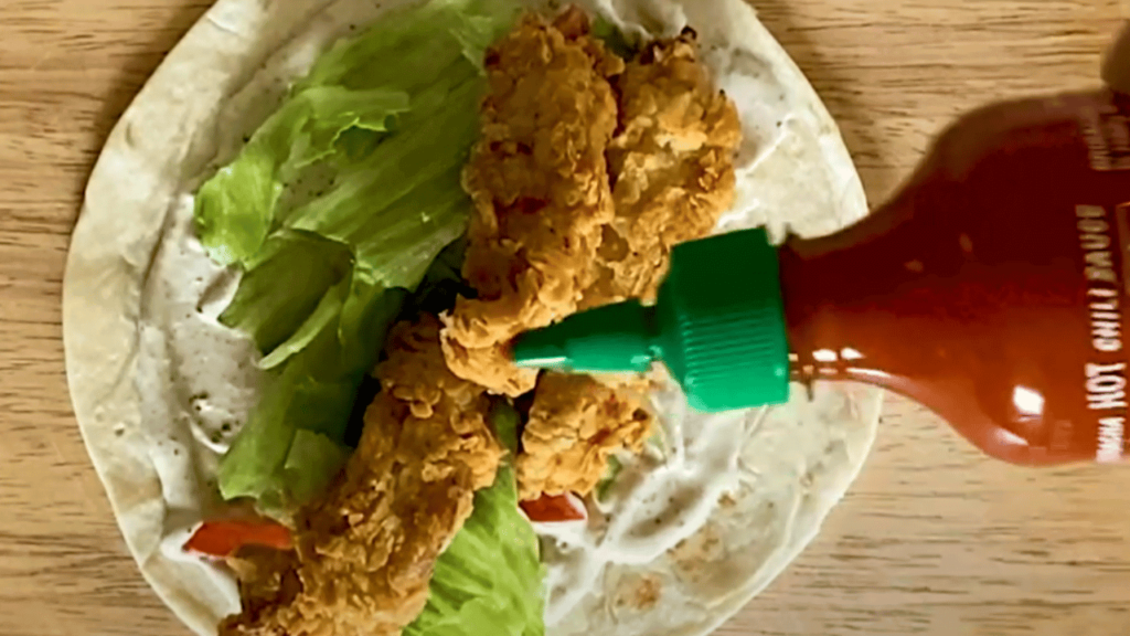 Procedure and instructions on making homemade KFC-Inspired Supercharger Mayo Twister Wrap Recipe